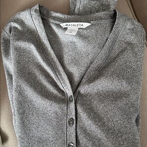 Athleta Charcoal Long Sleeve Women's Top